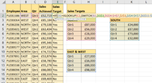 SWITCH Function Example 2